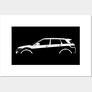 Range Rover Evoque (2011) Silhouette Posters and Art